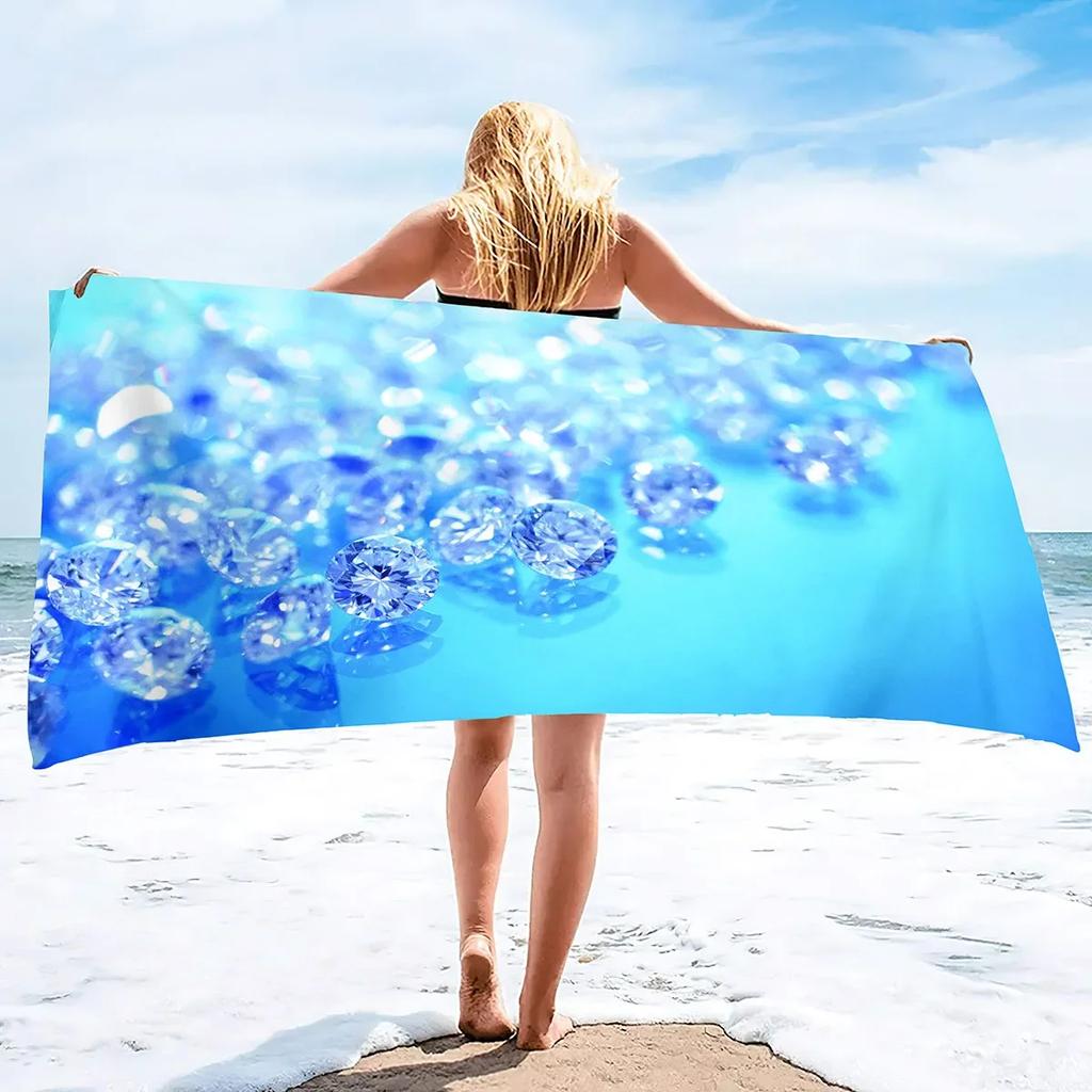 Asciugamano da Spiaggia in Microfibra Senza Sabbia Super Assorbente Leggero Sottile Coperta Asciugamano Telo da Spiaggia Extra Large Asciugamano da Bagno Campeggio Yoga