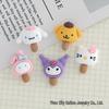 Sanrio Cartoon Simulation Food Toy Accessories for DIY: Cookies, Cream Glue, Phone Case, Hair Clip, and Crocs Decoration Supplies.