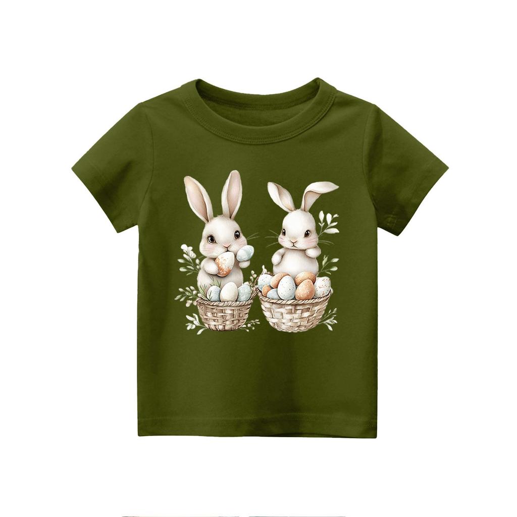 Kleinkind Mädchen Jungen T-Shirts Kinder Top Jungen und Mädchen Bedrucktes Kurzarm T-Shirt