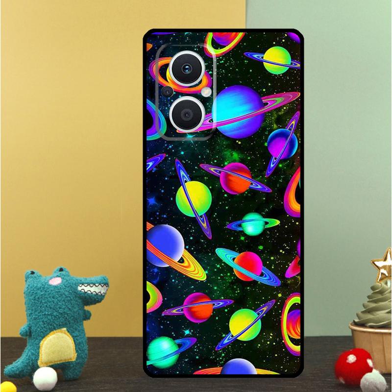 Weltraum Planet Sterne Mond Hülle Für OPPO Reno 15 15F 14 13 12 11 10 Pro 14F 13F 12F 11F 8T OPPO Find X9 X8 X6 Pro Abdeckung