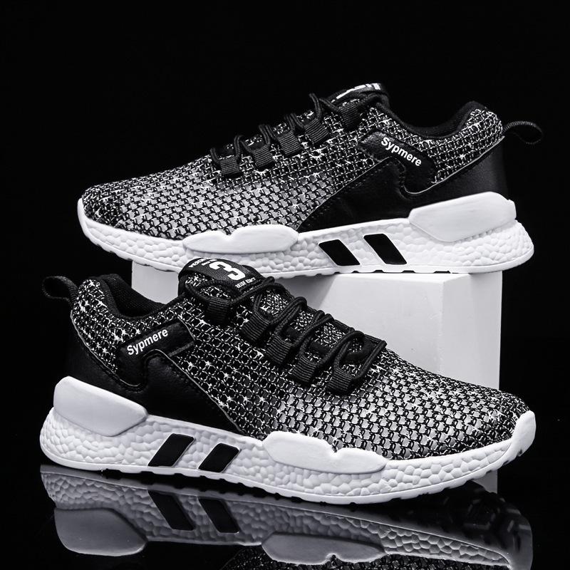 Cut-out single mesh shoes men's shoes casual mesh sneakers 2025 summer flat mesh light running shoes