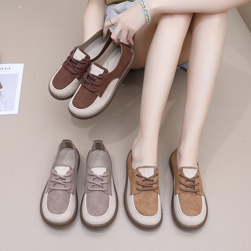 Dam Casual Sneakers Bekväma Snörskor Promenadskor Halkfria Lätta Träningsskor för Kvinnor Gym PU-läder Utomhus Löpning Tennisskor