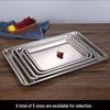 ZISIZ 304 Stainless Steel Square Serving Tray