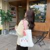 Elegant Plush Cartoon Rabbit Tote Bag Perfect For Casual Days And Commutes Work
