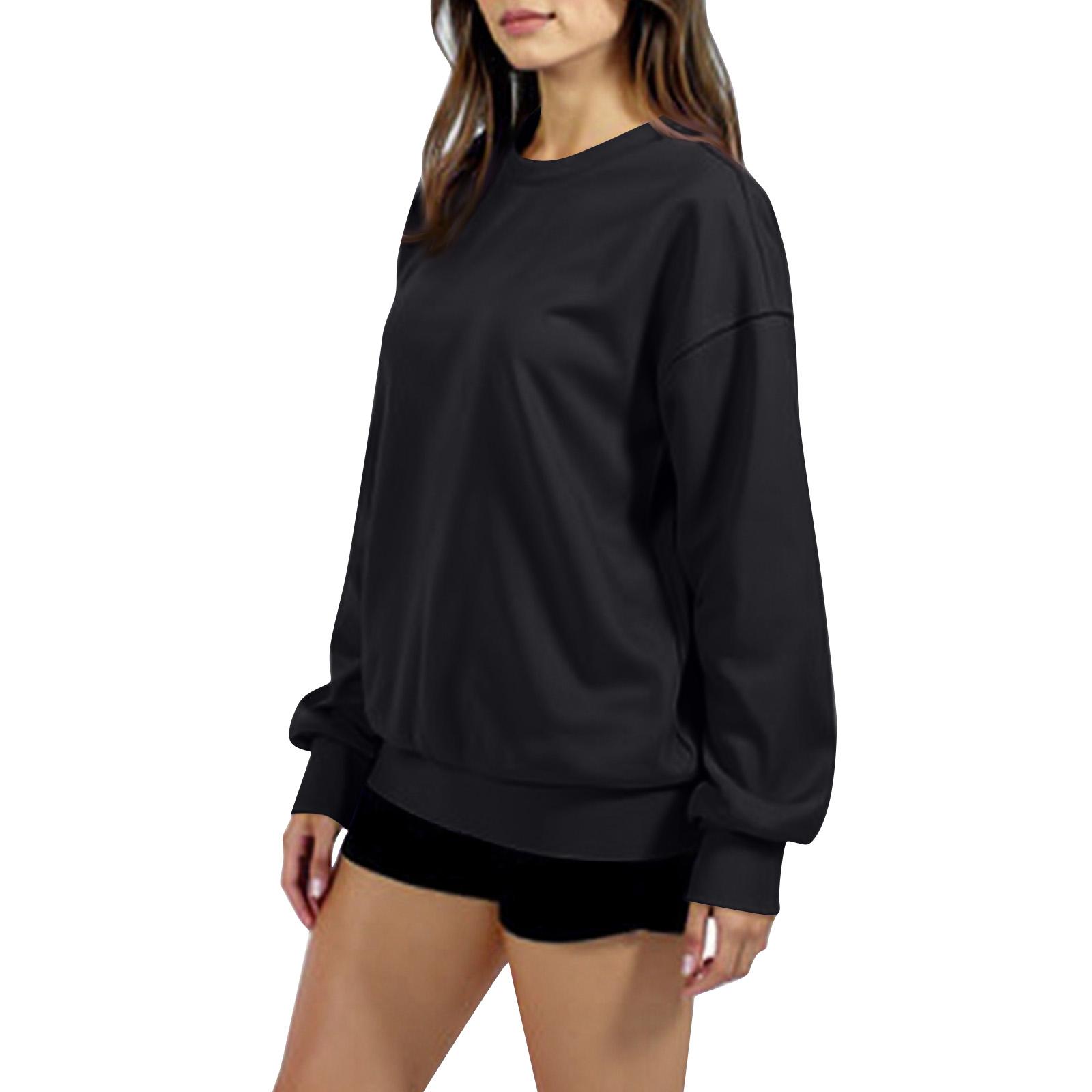 

Женское Худи Оверсайз с Капюшоном Флис Повседневный Комфортный Пуловер Топы Одежда XXXL чёрный