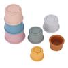 7 Pcs Stacking Cups Animal Silicone Colored Children s Stacking Cup Toys Baby Splashing Bath Toys