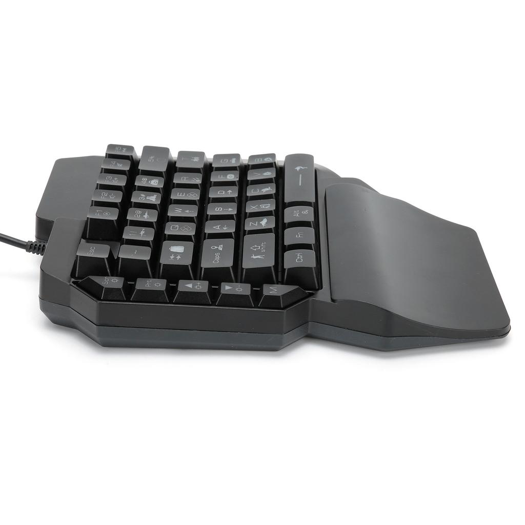 OneHanded Keyboard USB Wired for Gaming 7Color Backlight Computer Accessories 5V(F6 )