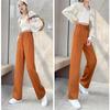 Winter New Thickening Velvet Wide Leg PantsCasual Warm Elegant Women Sweatpants Korean High Waist Loose Straight Pants Female