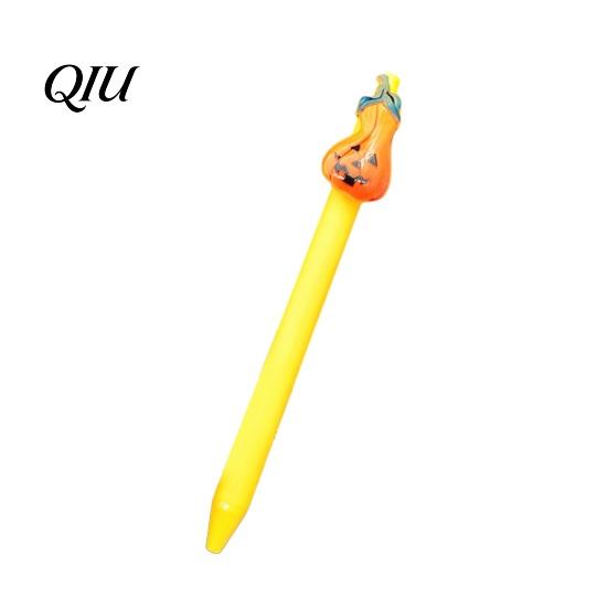 Novelty Halloween Party Favors Ballpoint Pen, Cute Ghost Skull Pumpkin Retractable Gel Ink Practical Stationery for Daily Use 0.5mm Fine Point Writing