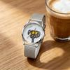 Scribbled Puppy Cartoon Quartz Watch Pointer Display Leather Band for Children Junior High School Students Unisex Student Watch