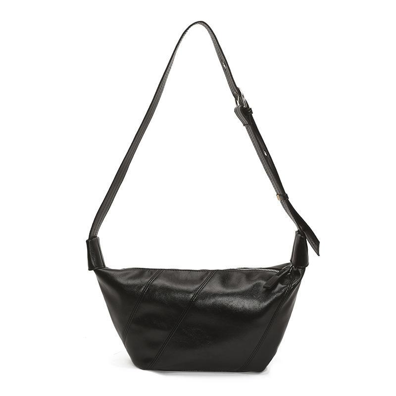 Large capacity women's underarm bag women's 2025 summer new trendy soft leather dumpling bag commuter fashion shoulder messenger bag