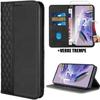 Case - Xiaomi - Redmi Note 12 Pro Plus 5G - Black PU Leather - Mosaic Pattern - 2 Tempered Glasses