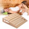 1pc Wooden Sauna Headrest Handmade Ergonomic Neck Pillow For Steam Room Relaxation Teens Women Men Home Spa Comfort Accessory