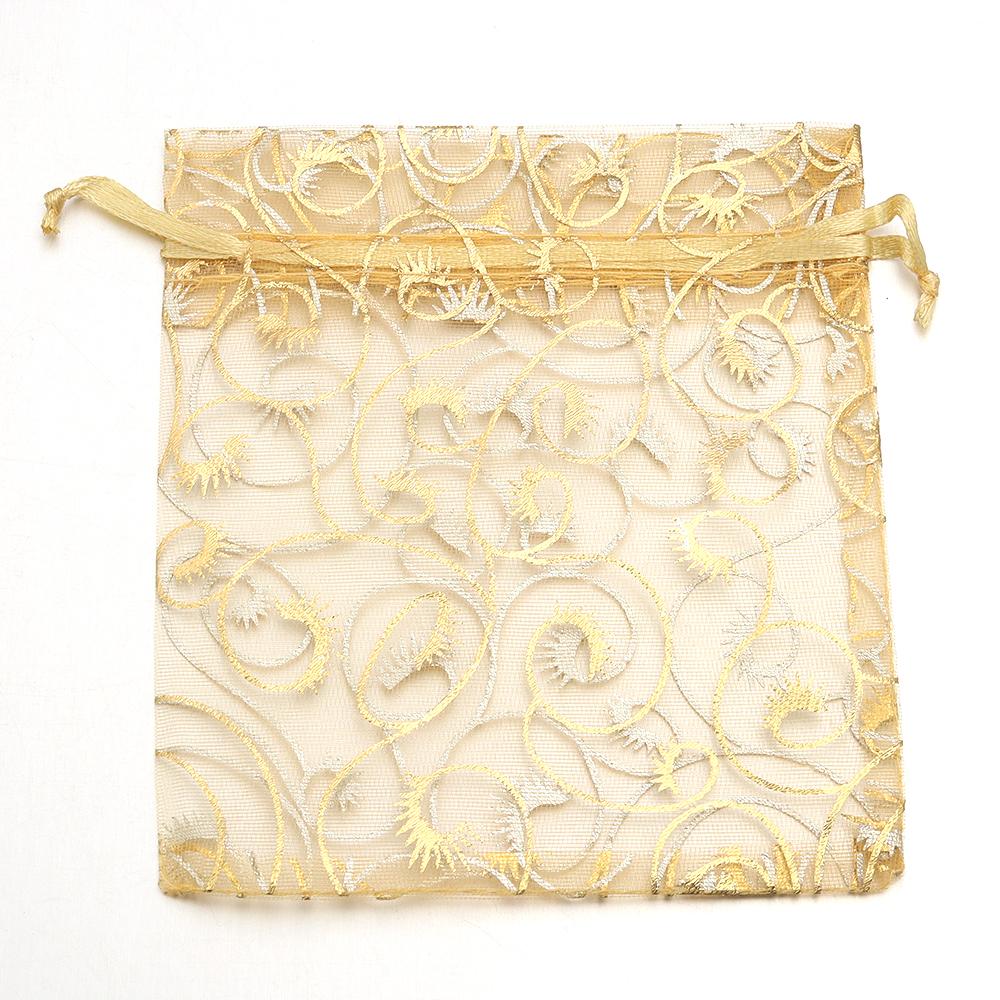 10pcs Drawstring Organza Bags Colorful Jewelry Packaging Bags For Wedding Party Birthday Christmas Gifts Candy Pouches Wholesale