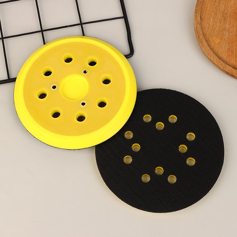 5 Inch 8 Holes Grinder Sandpaper Tray For Disc Grinder Backing Pad Hook And Loop 125Mm Pneumatic Polishing Machine