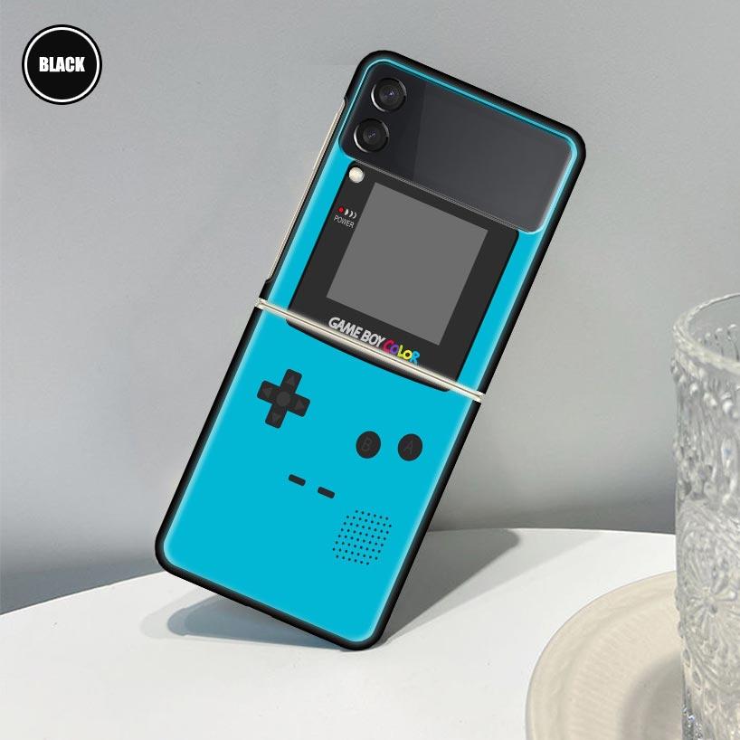 

Игровой чехол Gameboy Boy для Samsung Galaxy Z Flip 3 5G Funda ZFlip3, роскошный черный ПК, жесткий противоударный чехол для телефона Samsung Z Flip 3