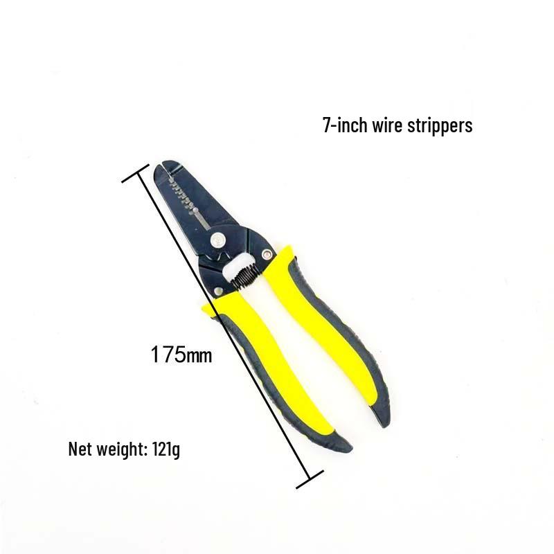 Multi-functional Electrician's Cable Stripping and Crimping Pliers - Lightweight and Labor-saving Tool.