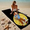 proof beach towel with a The Adventures of Tintin pattern - soft,absorbent,quick-drying,machine washable - perfect for swimming,camping,bathing