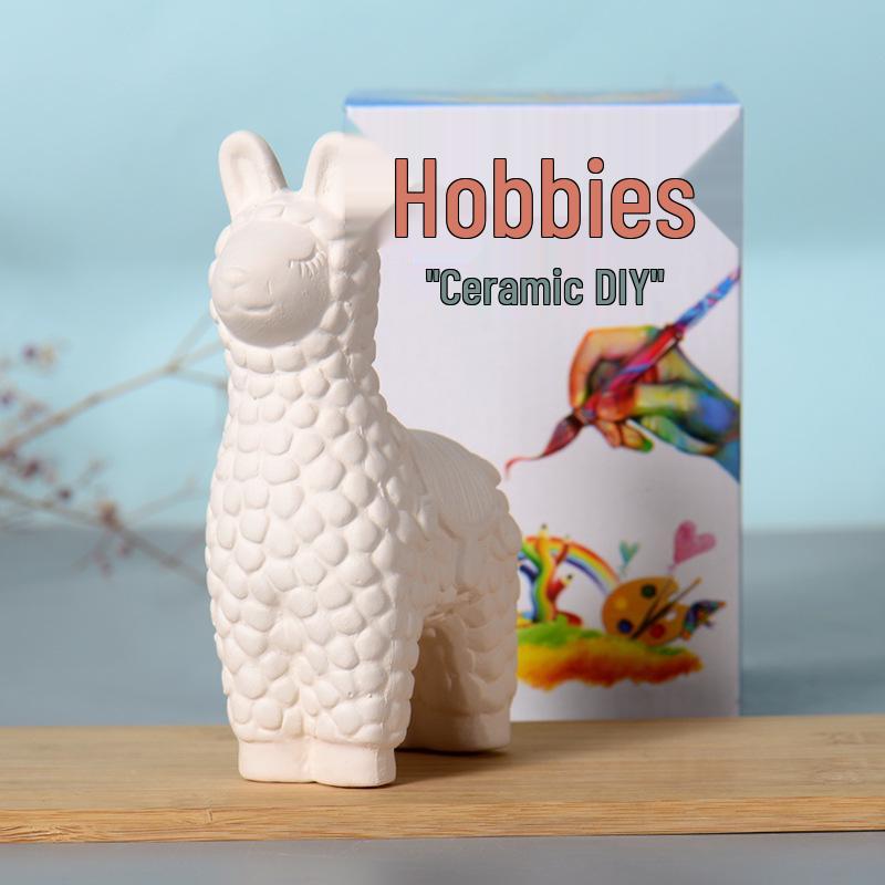 

DIY Ceramic Painting Piggy Bank - Creative Plaster Doll for Coloring and Graffiti