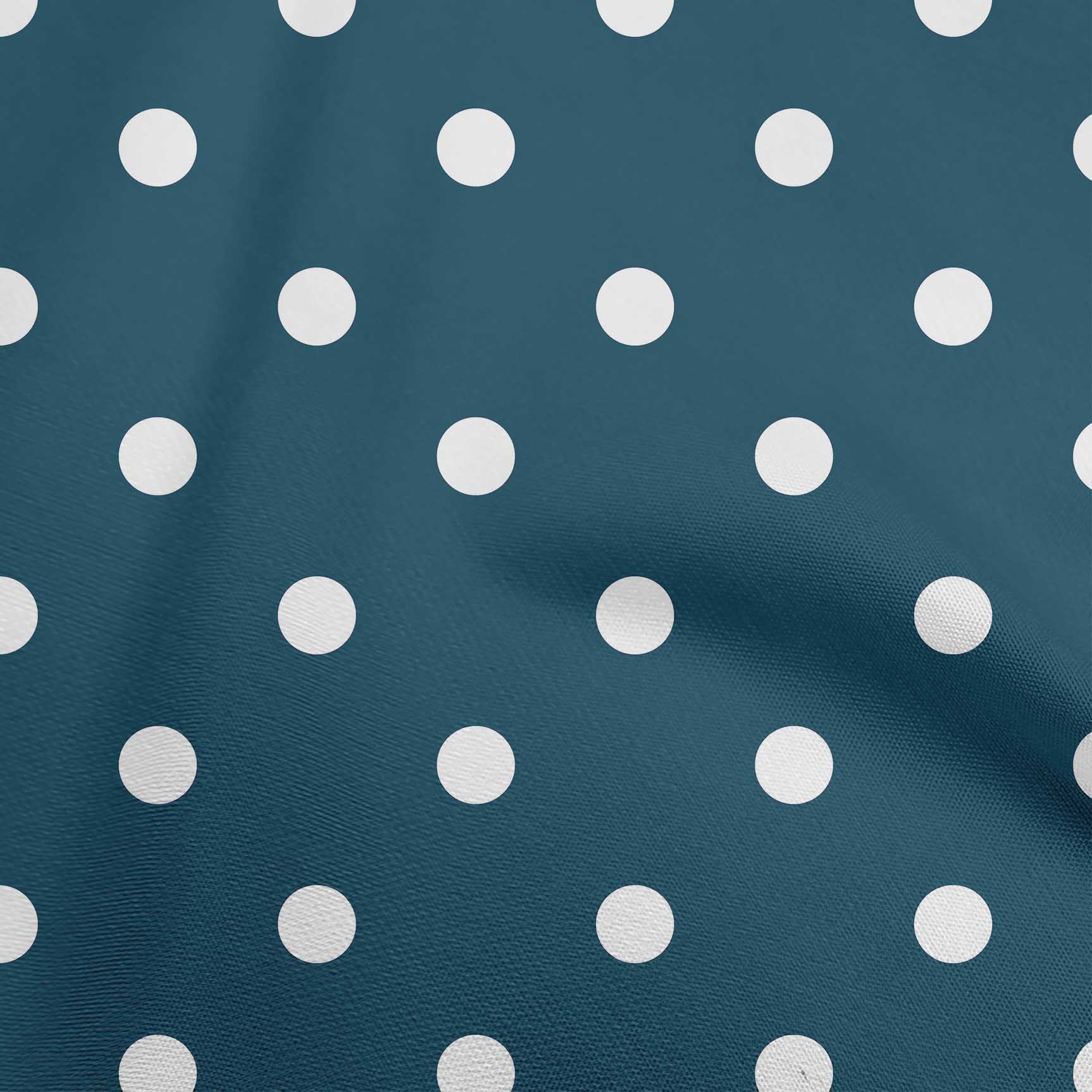 

oneOone Тканина Cotton Flex Dusty Brown Fabric Polka для пошиття друкованої тканини для рукоділля у дворі 40 дюймів 42 Inch Wide - Silk Tabby чирок синього кольору