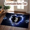 Tappeto Personalizzato Modello Juventus FC Stampa Nome Testo Morbido Antiscivolo Tappeto per Pavimento per Decorazione Interna Casa