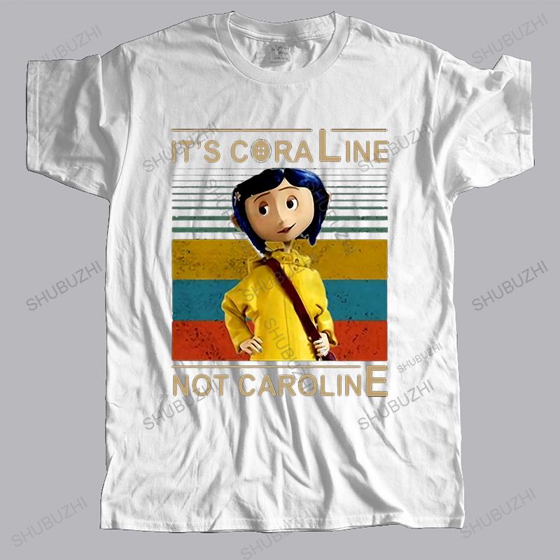 

New Mens summer t shirt short sleeve Oneck hot sale ItS Coraline Not Caroline fashion cotton High Quality tshirt for boys S