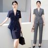 Women's Summer Short-Sleeve Suit for Elegant Professional Look