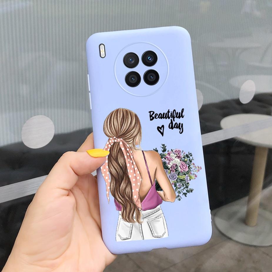 Stylish Silicone Case For Honor 50 Lite Case Soft Slim Phone Back Cover For Huawei Honor50 Lite Cases Honor 50Lite Coques Fundas
