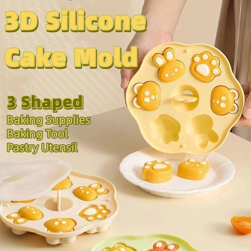 DIY Baby Food Steamed Cake Mold Creative Cartoon Baking Mold Silicone Cake Mold  Baking Tool