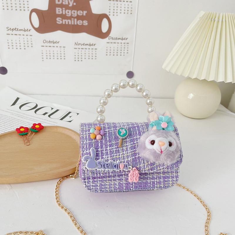 Kids Melody Stellalou Single Shoulder Crossbody Bag With Pearl Handle For Girl