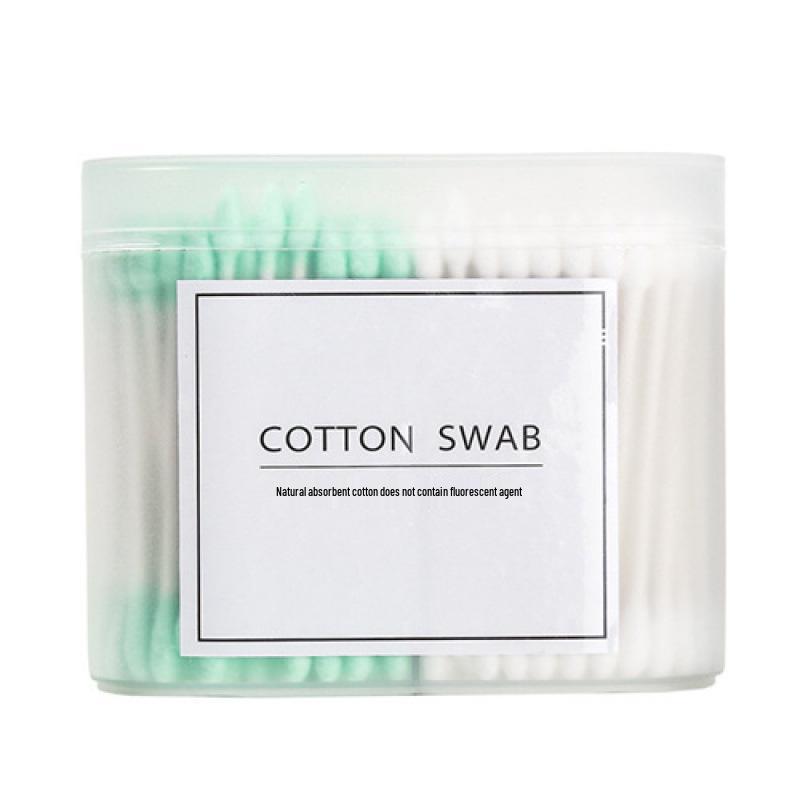 Double-Ended Cotton Swabs: Soft Round & Pointed Tips for Makeup and Ear Cleaning