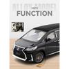 1/18 Lexus LM300 Electric Door MPV Alloy Metal Diecast Model Car Home Trendy Toys Ornaments Classic Decorations Birthday Gifts