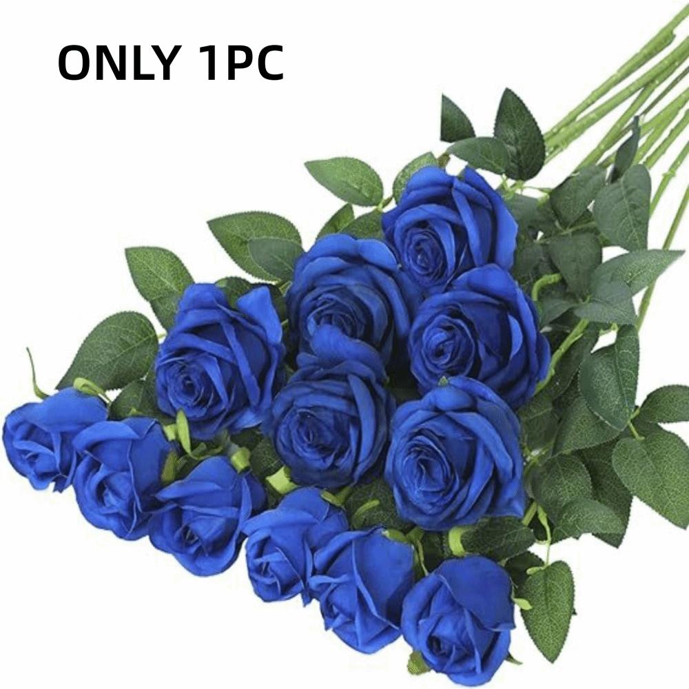 DIY Floral Arrangment Artificial Silk Flowers Fake Roses Bouquet for 1PC Wedding Home Party