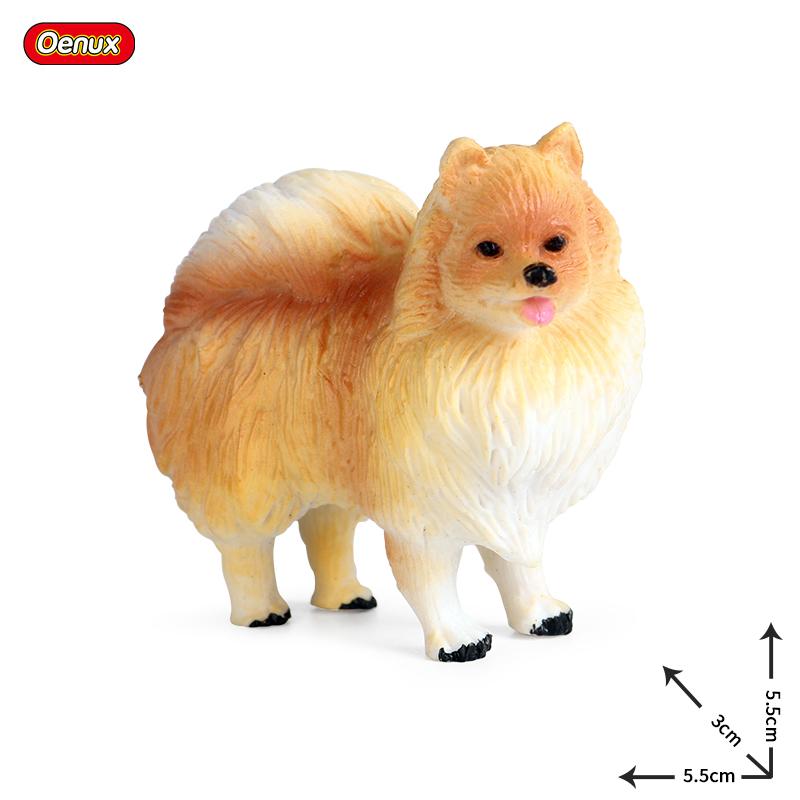 Oenux Kitty Dog Animals Model Action Figure Siamese Husky Pug Rottweiler Puppy Figurines PVC Cute Collection Toy Kids Gift