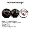 ELING Newest 52mm Oil Pressure Gauge 0-30Bar 0-435Psi Signal with Red Backlight for Motorcycle Boat Truck Universal 12V 24V