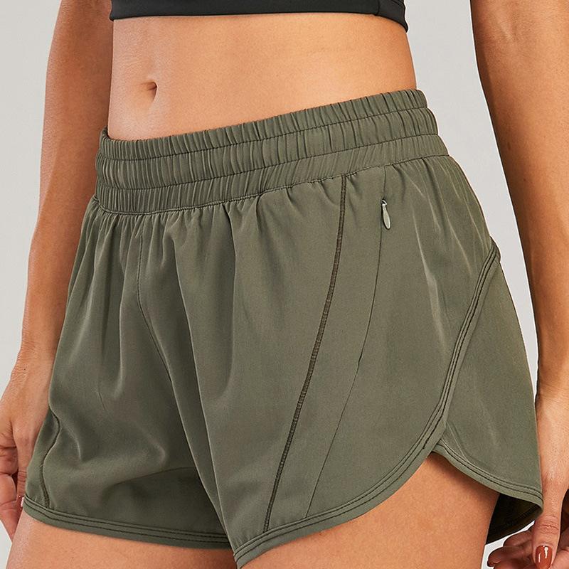 Neue atmungsaktive lockere Anti-Licht Yoga-Shorts Outdoor Freizeit Laufen Sportshorts Damen Fitness Hotpants