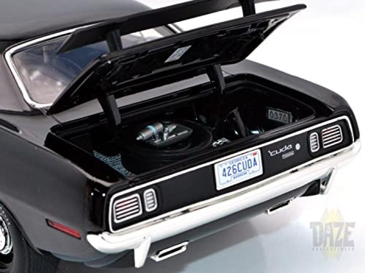 ACME 1971 Plymouth Hemi Barracuda ACME Scale Model 1971 Plymouth Hemi Barracuda A1806124 1/18 (Black) 1/18 (Black) [Item]