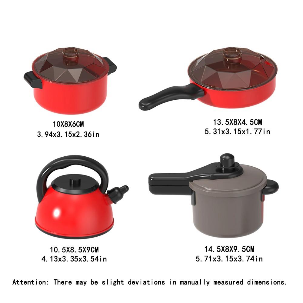 Children'S Kitchen Toy Set For Boys And Girls Playing Home Simulation Kitchenware Cooking, Stir Frying, Cutting And Enjoying