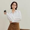 Inman Women's French Style Loose Poplin Long-Sleeve Shirt