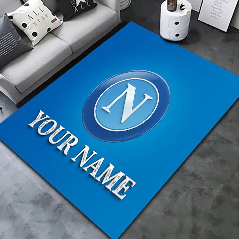SSC Napoli Custom Name Carpet Rug for Living Room Bedroom Home Sofa Decoration,Kids Play Non-slip Floor Mat