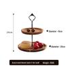 Acacia Wood 2-Tier Dried Fruit & Candy Tray