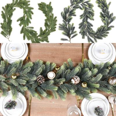 1,8 m guirlanda de pinheiro Norfolk artificial guirlanda de vegetação videiras de natal plantas penduradas artificiais à prova d'água para decorações de natal