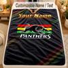 Flannel BlanketPenrith Panthers Custom Name Text Personalized Soft Warm Throw Blanket Home Decor Gift