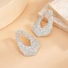 Vintage Sunflower Alloy Earrings Drop for Women Exaggerate Daily Party Banquet Earrings Y2K Jewelry Accessories 2025 New