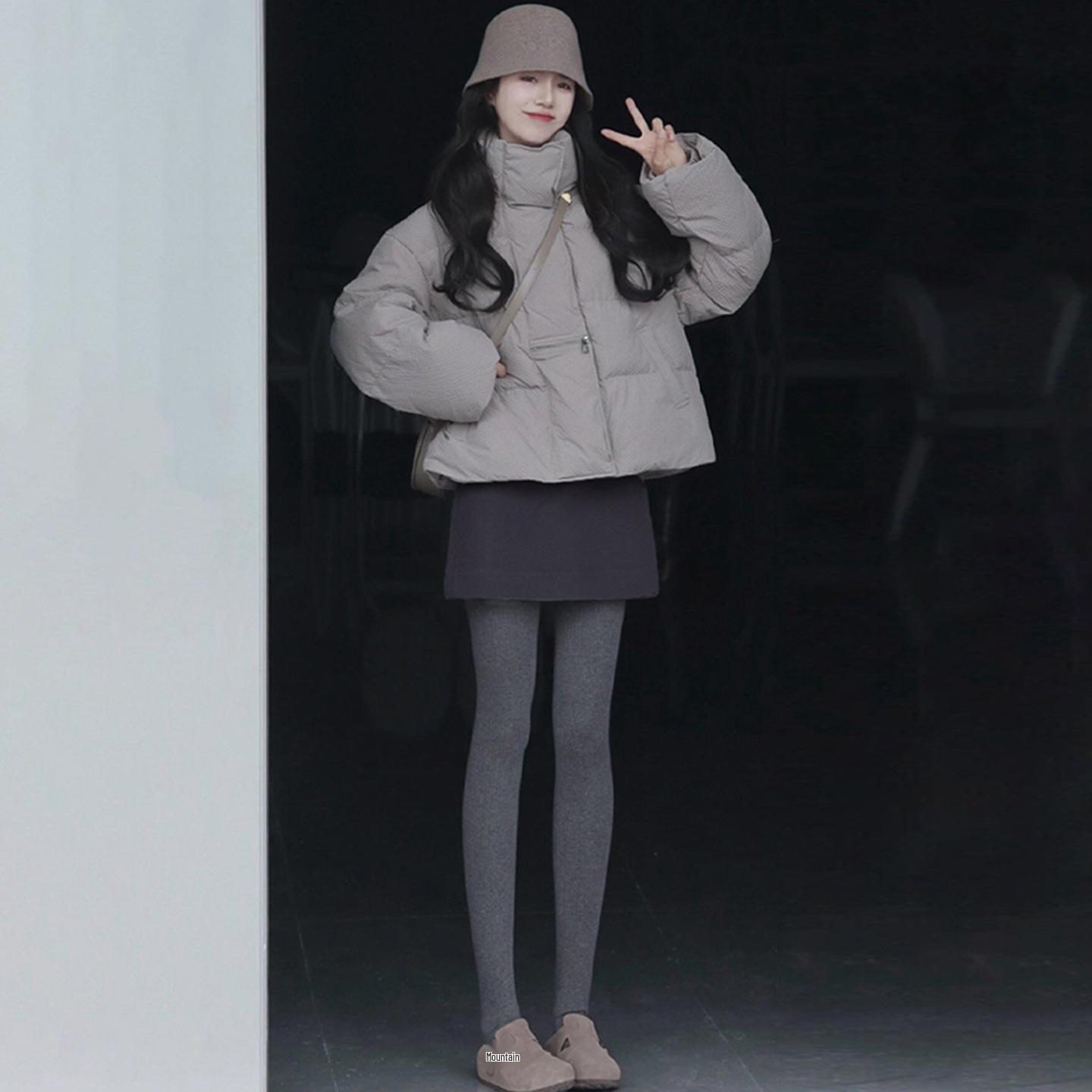 Women s High-Waist Gray Wool A-Line Skirt - Petite Autumn/Winter 2025 Collection Medium темно-серого