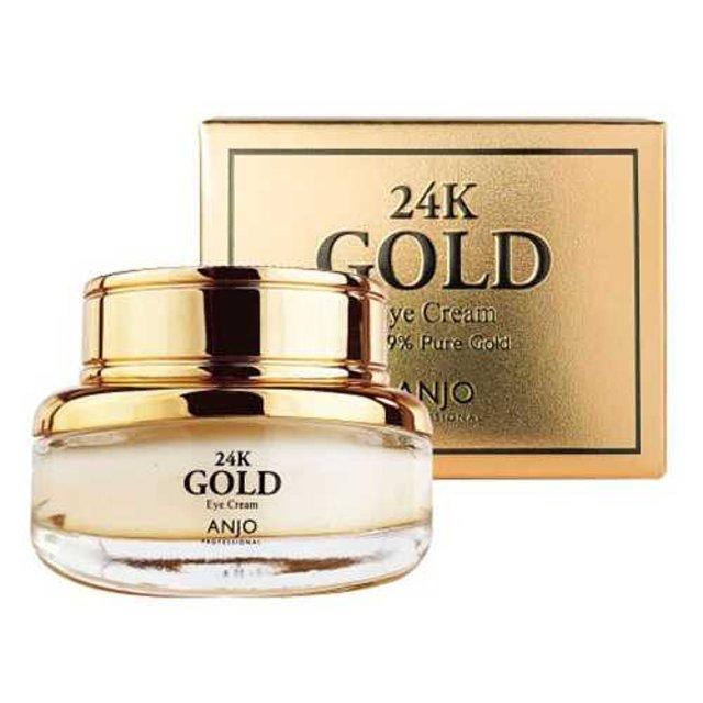ANJO Crème contour des yeux professionnelle à l'or 24 carats 30 g