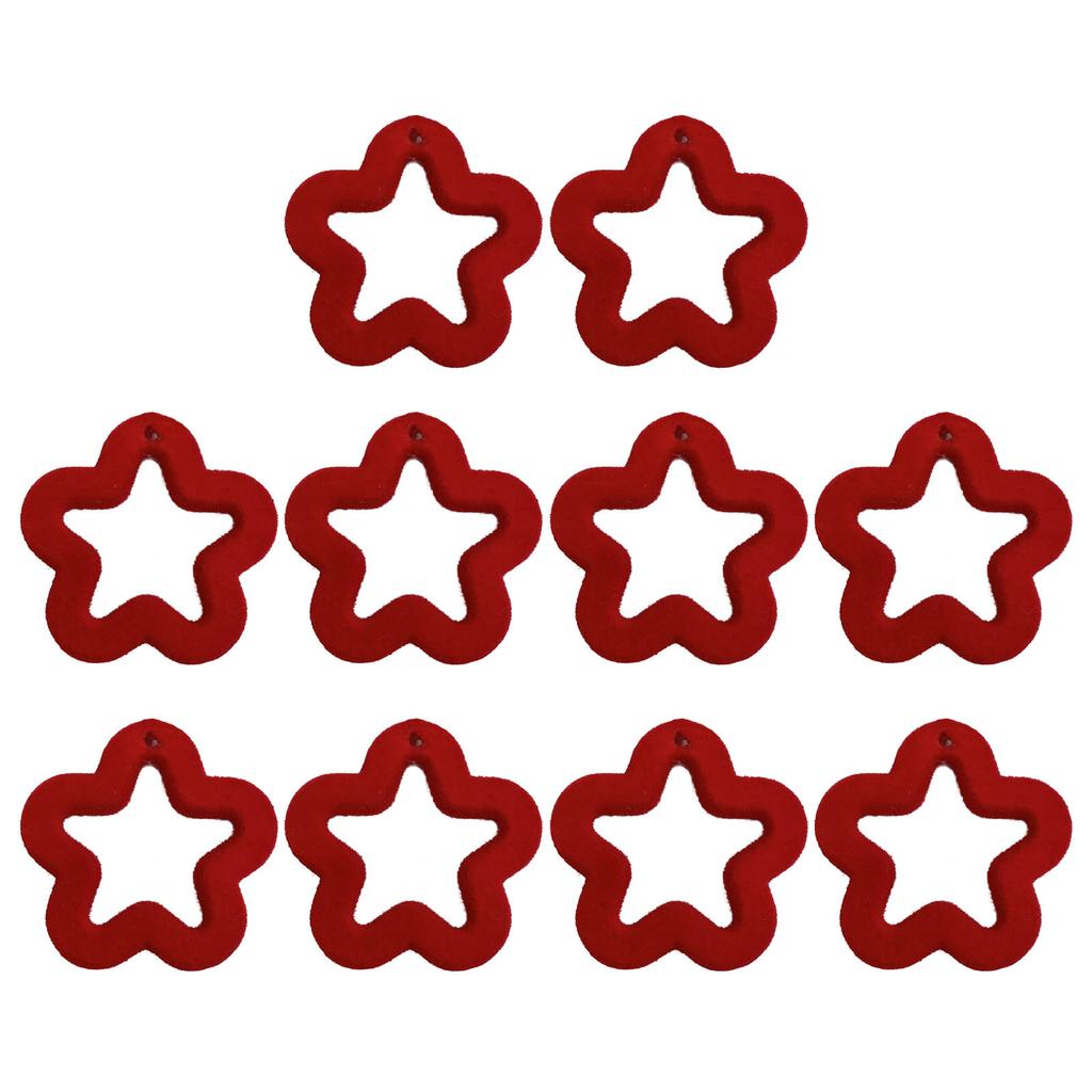 10Pcs Acrylic Beading kit Loose Hollow Five-Pointed Star Bead Friendship Bracelet Making Beads Jewelry Accessories