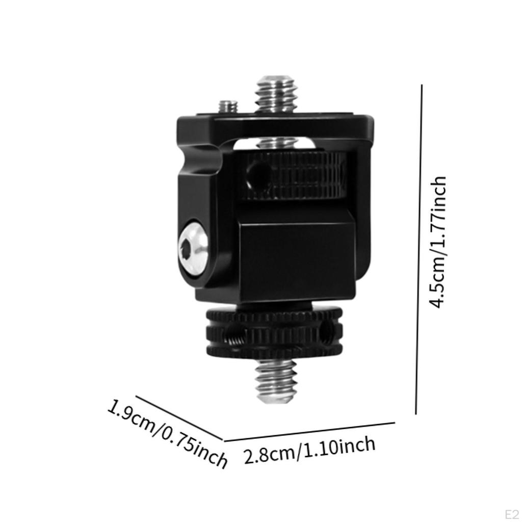 Fluid Head Pan Tilt Monitor Holder Mount Rod Clamp Small Mini Tripod for Mirrorless