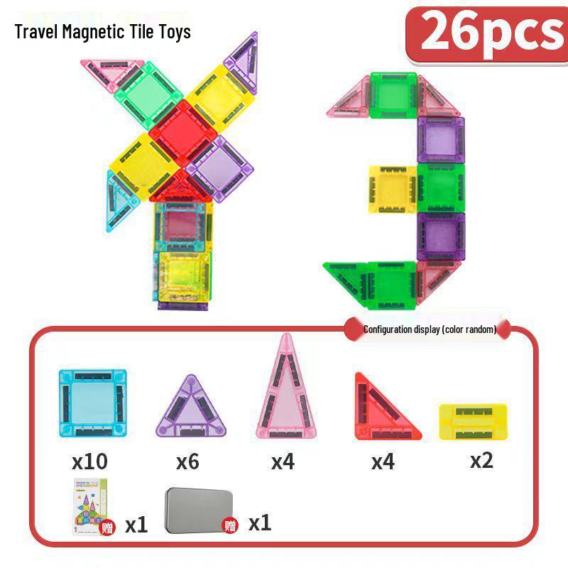 Stained Glass Magnetic Building Blocks for Children - Translucent Toy Set