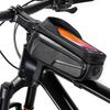 Bike Front Frame Bag Water Proof EVA Hard     Top Tube Bag Cycling Pouch with Touchscreen TPU Film